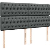 vidaXL Box spring postelja z vzmetnico temno siva 180x200 cm blago | Shoptok.si