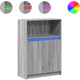 Maison Chic Komoda - Predalnik z LED siva sonoma 72x34x100 cm inženirski les, (21721955) Cene
