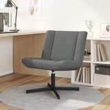vidaXL Rotirajuća Stolica Tamno siva Tkanina, Metal Srednja | shoptok.hr
