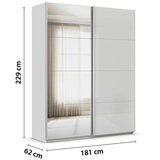 Modern Living Omara Z Drsnimi Vrati Feldkirch, Svetlo Siva Slike