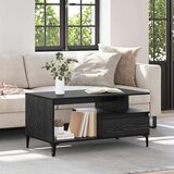 vidaXL Kava Stol Crni hrast 90 x 49 x 45 cm Konstruirano drvo | shoptok.hr