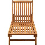  Vrtna ležaljka za sunčanje s jastukom masivno bagremovo drvo Siva 200 x 63 x 85 cm | Shoptok.si