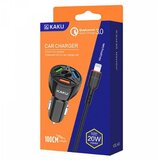 Kaku avtopolnilec KSC-493 3.0 qc s kablom 1m lightning iphone 12 - črn | Shoptok.si