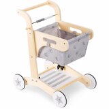 Kinder Home Drvena guralica za hodanje kolica za kupovinu s košarom, 52 cm Cijene