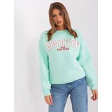 My Red Lips Sweatshirt-EM-BL-617-14.09-mint | Shoptok.si