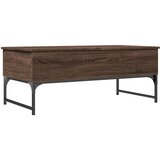  Stolić za kavu smeđa boja hrasta 100 x 50 x 40 cm drvo i metal | shoptok.hr