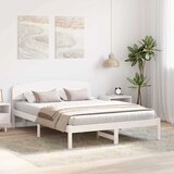  Krevetna konstrukcija Bijelo 150 x 200 cm Čvrsto borovo drvo | shoptok.hr