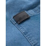 Ombre Men's denim shorts with rolled up leg - light blue | shoptok.hr