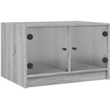  Stolić za kavu sa staklenim vratima boja hrasta 68x50x42 cm | shoptok.hr