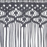  Zavjesa s makrameom antracit 140 x 240 cm pamučna | Eponuda.com