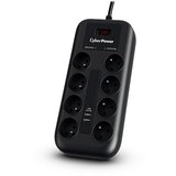 Cyberpower Tracer III P0820SUF0-FR surge protector Black 8 AC outlet(s) 200 - 250 V 1.8 m Cijene