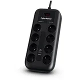 Tracer III P0820SUF0-FR surge protector Black 8 AC outlet(s) 200 - 250 V 1.8 m