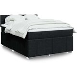  Krevet s oprugama i madracem crni 160x200 cm od tkanine | shoptok.hr