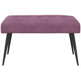  Klupa s gumbastim tkanjem Ljubičasta 80 x 40 x 46 cm Bar&amp;scaron;un Slike