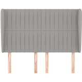  Uzglavlje s ušima svjetlosivi 147x23x118/128 cm od tkanine | shoptok.hr