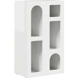  Strani šal Visok sijaj bela 59 x 35 x 100,5 cm Konstruiran les, (5000107735) | Shoptok.si