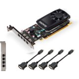 Pny Quadro P1000 DVI 4GB4xmini DP,DVI Adapters, LP | Eponuda.ba
