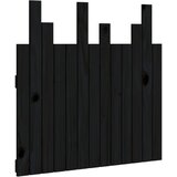  Uzglavlje za krevet Crno 82,5x3x80 cm od masivne borovine | shoptok.hr