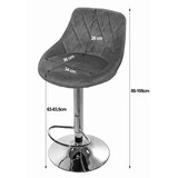 KAST barska stolica - baršunasto zelena / kromirana baza | shoptok.hr