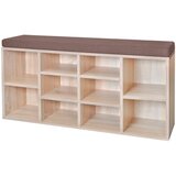  Klupa za cipele s 10 pretinaca, boja hrasta | shoptok.hr
