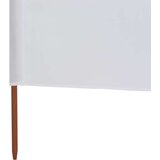  3-panelni vetrobran tkanina 400x160 cm peščeno bel, (20692855) | Shoptok.si