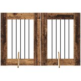  Vrata za pse s postoljem 2 pcs Staro drvo 60 x 80 cm | shoptok.hr