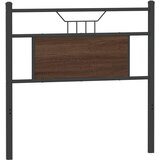  Posteljno vzglavje rjavi hrast 75 cm inženirski les in jeklo, (21829165) | Shoptok.si