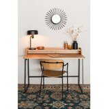 White Label Pisarniška pisalna miza z mizno ploščo v hrastovem dekorju 60x120 cm Giorgio – | Shoptok.si