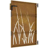  Vrata 85 x 150 cm od čelika COR-TEN s uzorkom trave | shoptok.hr