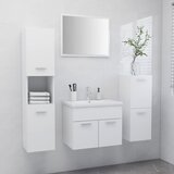 Maison Chic Komplet kopalniškega pohištva - Kopalniški sestavi bele barve iverna plošča, (21788396) | Shoptok.si