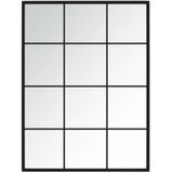 vidaXL Zidna ogledala 2 kom crna 80x60 cm metalna | shoptok.hr