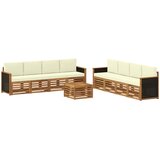  Setovi sofa s jastukom 9 pcs Čvrsto drvo akacije | shoptok.hr