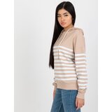 RUE PARIS Sweatshirt-LO-BL-DY-28.01-white-beige | Shoptok.si
