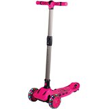 Cool Wheels Sklopivi trotinet za decu Maxi Twist sa 3 svetleća točka do 50kg roze Slike