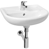 Jika H8143810001041 Lyra Plus 50 x 41 cm stenski keramični umivalnik z odprtino za armaturo Cene