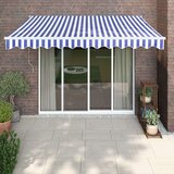 vidaXL Automatska tenda na uvlačenje plavo-bijela 3 x 2 5 m | shoptok.hr
