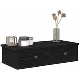 vidaXL Zidna polica s ladicama crna 60x28x15 cm izrađeno drvo Cijene