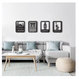 Wallity london stamp black decorative metal wall accessory | Eponuda.com