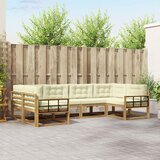  Set vanjskih sofa 6 kom. Bijela i krem 325 x 168,5 x 73 cm | shoptok.hr