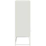 vidaXL Visoka komoda bijela 68,5x39x111,5 cm od hladno valjanog čelika | shoptok.hr