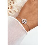 Kesi Delicate Women's Silver Bracelet with Flower Cene