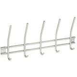WALTECO Zidna lajsna s kukicama (D x Š x V: 380 x 50 x 165 mm, Broj kuka: 5 Kom., Plemeniti čelik) | shoptok.hr