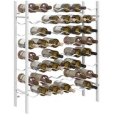  Stalak za vino za 48 boca bijeli metalni | shoptok.hr