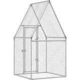  Kavez za kokoši srebrni 100 x 100 x 190 cm od pocinčanog čelika | Eponuda.com