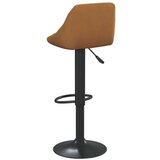 vidaXL Barski stolček rjav žamet, (20968498) | Shoptok.si