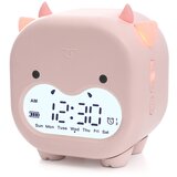 Generic kos risanka tele elektronska digitalna budilka majhna nočna lučka skupna spalnica posteljna lučka za prebujanje srčkana ura za utišanje študenta, (21125781) Cene