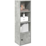  Regal za knjige boja betona 31x24x102 cm konstruirano drvo | shoptok.hr