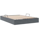  Otomanski krevet s pohranom Tamnosiva 140 x 200 cm Baršun | shoptok.hr