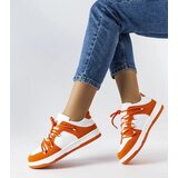 Gemre Orange sneakers combined materials Hila | Shoptok.si