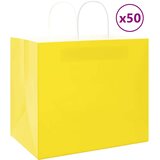  Papirnate vrečke 50 kosov z ročaji rumena 32x22x28 cm, (5000160976) | Shoptok.si